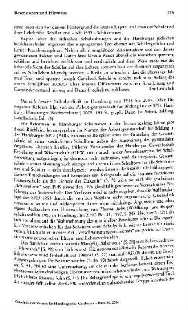 Lemke, Dietrich :: Schulpolitik in Hamburg von 1945 bis 2004, oder: Die verpasste Reform, (Arbeit, Bildung, Gesellschaft, 13) : Hamburg, Hamburger Buchwerkstatt, 2005