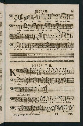 61-68, Missa VIII.