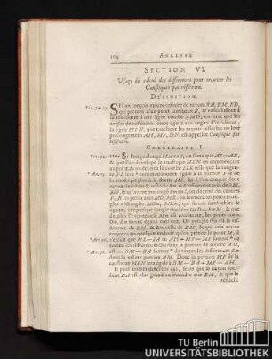 Section VI. Usage du calcul des différences pour trouver les Caustiques par réfléxion.