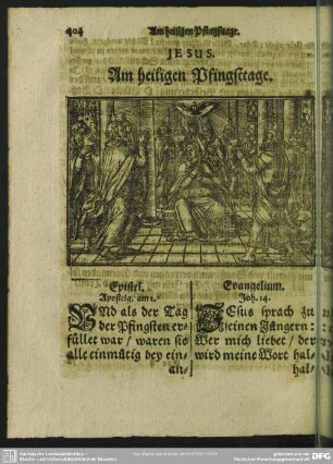 Am heiligen Pfingsttage