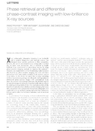 Phase retrieval and differential phase-contrast imaging with low-brilliance X-ray sources