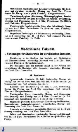 Medizinische Fakultät.