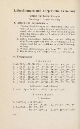 106-109, Leibesübungen und körperliche Erziehung