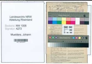 Entnazifizierung Johann Muelders , geb. 04.08.1892 (Schuhmacher)