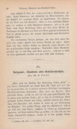 30-39 Religions-, Glaubens- oder Gewissensfreiheit : I.