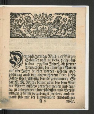 [Das Matten Mandat.]
