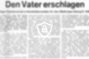 Den Vater erschlagen