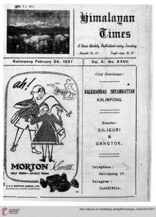 No. XXVII (24 February 1957)