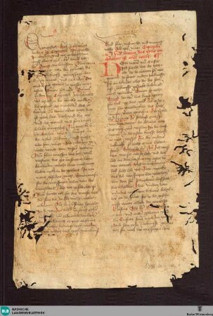 Irmhart Öser, ‚Epistel des Rabbi Samuel an Rabbi Isaac’, Fragment - Cod. Donaueschingen B III 10