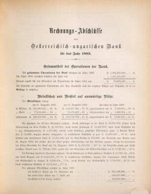Jahressitzung der Generalversammlung der Oesterreichisch-Ungarischen Bank, 6. 1884, 5. Febr.