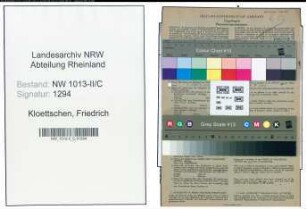 Entnazifizierung Friedrich Kloettschen , geb. 24.10.1893 (Kaufmann)