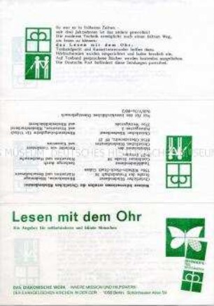 Werbe- und Informationsblatt des Diakonischen Werkes der DDR