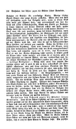 Verhalten des Lehrers gegen die Glieder seiner Gemeinde