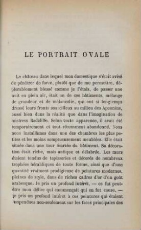 Le portrait ovale