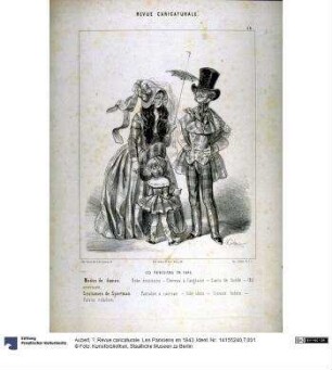 Revue caricaturale. Les Parisiens en 1843