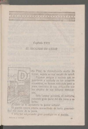 Capítulo XXIX - El abogado de César