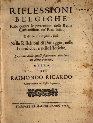 Riflessioni belgiche