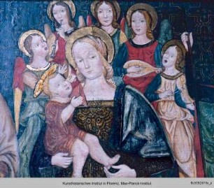 Madonna mit Kind, umgeben von den Heiligen Rochus und Michael