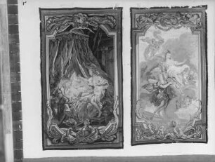 Folge von Wandteppichen: Amor und Psyche — Psyche beleuchtet den schlafenden Amor
