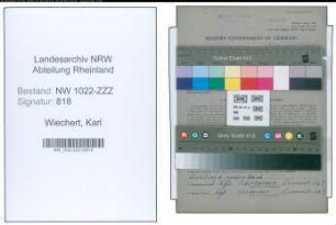 Entnazifizierung Karl Wiechert , geb. 18.09.1911 (Maler)