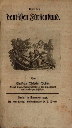 Ueber den deutschen Fürstenbund