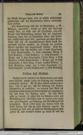 Löthen des Goldes