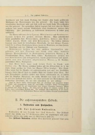 II. Die außereuropäischen Erdteile