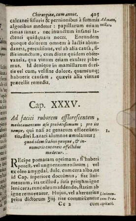 Cap. XXXV. Ad faciei ruborem efflorescentem ...