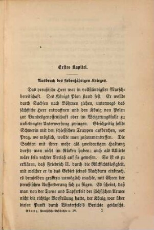 Geschichte des preußischen Staats, 4. 1756 - 1763 : Zweite Abtheilung. Vom Regierungsantritt Friedrich des Großen bis zum Regierungsantritt Friedrich Wilhelm III.