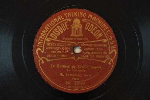 Le barbier de Séville : La calomnie / (Rossini)