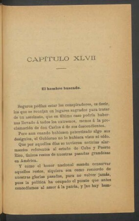 Capítulo XLVII - El hombre buscado.