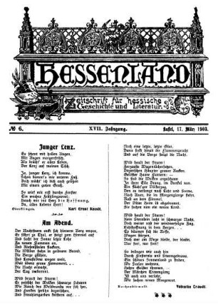 No. 6, 17. März 1903