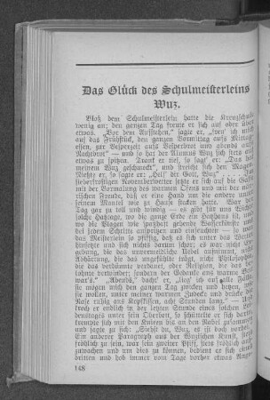 Das Glück des Schulmeisterleins Wuz.