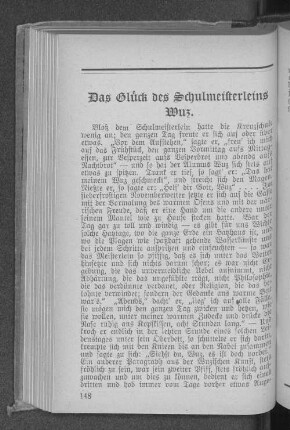 Das Glück des Schulmeisterleins Wuz.