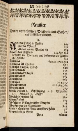 961-961bc, Register