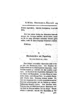 Schulnachrichten aus Regensburg