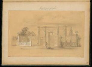 Kirchhofsportal Monatskonkurrenz Dezember 1855: Perspektivische Ansicht