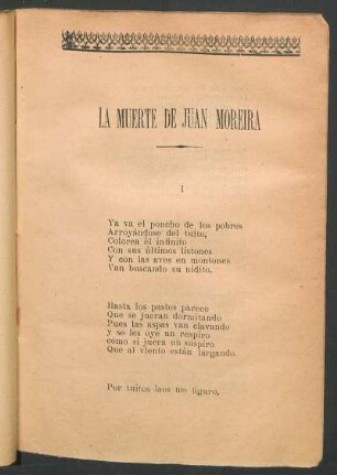 La muerte de Juan Moreira