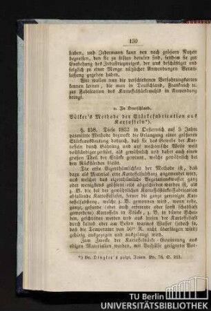 Völker's Methode der Stärkefabrication aus Kartoffeln.