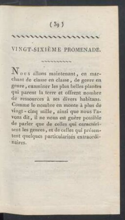 Vingt-sixième promenade.