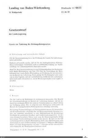272: Landtag Baden-Württemberg, Beilagen, 1995, Bd. 46