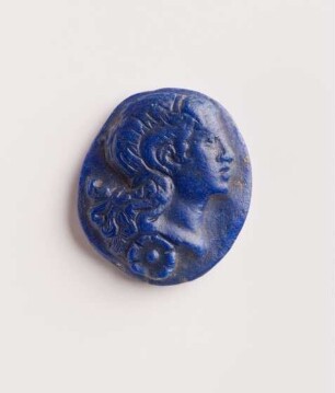Kameo mit Porträt und Blüte (Alexander), 2. Hälfte 18. Jh.