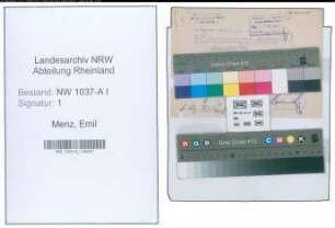 Entnazifizierung Emil Menz , geb. 07.05.1911 ()
