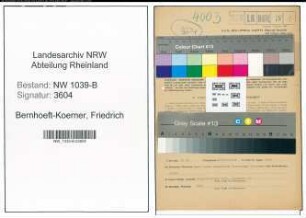 Entnazifizierung Friedrich Bernhoeft-Koerner , geb. 07.08.1903 (Beamter)