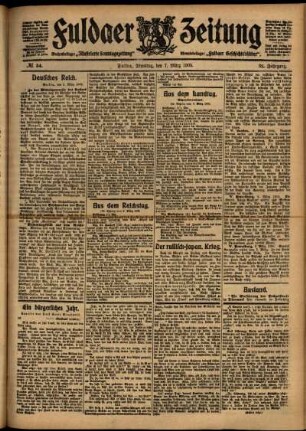 Ausgabe vom Dienstag, den 07. März 1905.
