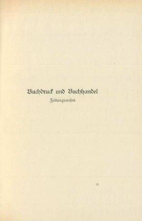 Buchdruck und Buchhandel - Zeitungswesen (Nr. 8790 - 8850)