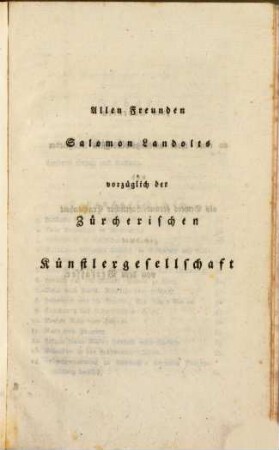 Solomon Landolt : Charakterbild