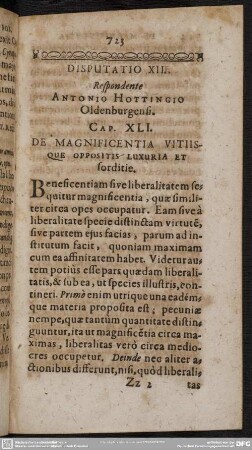 Disputatio XIII. Respondente Antonio Hottingio Oldenburgensi [Caput XLI.]