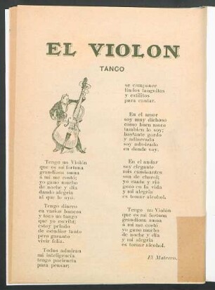 El violón : Tango