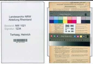 Entnazifizierung Heinrich Terhaag , geb. 10.05.1879 (Oberpostinspektor)